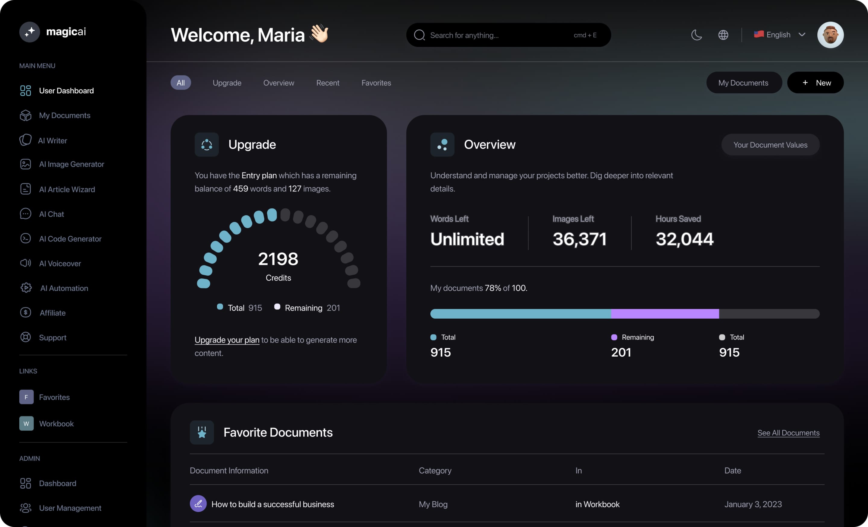 Image of LAVA Ai dashboard